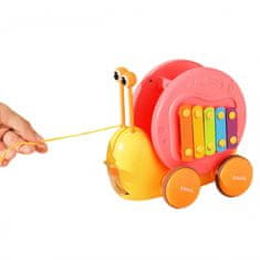 WOOPIE WOOPIE Pulling Snail 4-v-1 Čutine Sensory Gears Launcher + majhen avto