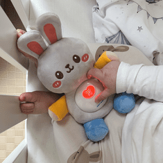 WOOPIE WOOPIE BABY Interaktivni plišasti dojenček Cuddly Light Sound Bunny Sleeper Pink
