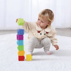 Tooky Toy Zabojček za igrače XXL Montessori izobraževalni 6v1 senzorični 7-8 mesecev