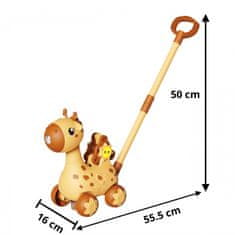 WOOPIE WOOPIE Žirafa potisnik 2v1 stroj za milne mehurčke za otroke