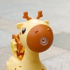 WOOPIE WOOPIE Žirafa potisnik 2v1 stroj za milne mehurčke za otroke