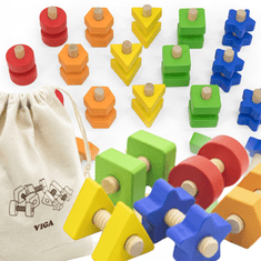 Viga Toys VIGA Nuts and Bolts Match and Twist Activity Toy