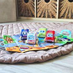 WOOPIE WOOPIE BABY Plush Screw-on Cars Road Mat Set 5 el.