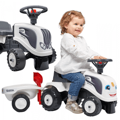 Falk FALK Traktor Baby Valtra White s prikolico + dodatki od 1 leta starosti