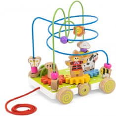 Viga Toys VIGA vlečni labirint Kmetija 2v1