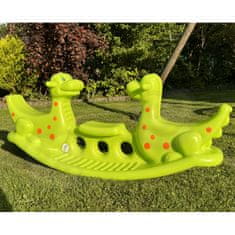 WOOPIE WOOPIE Večosebna gugalnica Dino Balancing Rocker Green