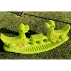 WOOPIE WOOPIE Večosebna gugalnica Dino Balancing Rocker Green