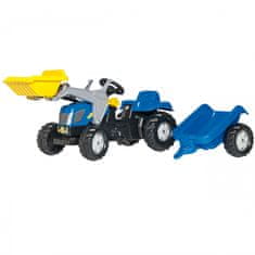 Rolly Toys  rollyKid Traktor New Holland z vedrom in prikolico