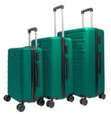 Aga Travel Set potovalnih kovčkov MR4657 Temno zelena