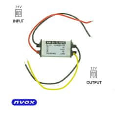 slomart Pretvornik napetosti iz 24V v 12V z močjo 60W... (NVOX MANOSTAT 5A)