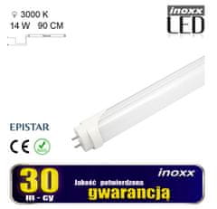 slomart LED fluorescentna svetilka 90cm 14w 3000k T8, enostranska topla