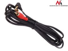 Maclean Maclean 3,5 mm kotni mini jack kabel, 2RCA, 3 m, črn, MCTV-825