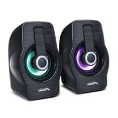 AUDIOCORE Računalniški zvočniki Audiocore, 6W, USB, črni, AC855 B