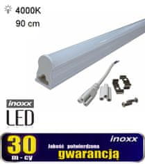 slomart T5 LED linearna fluorescentna svetilka 90 cm 14 W nevtralna 4000k nadometna svetilka, integrirana z napeljavo