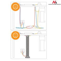 Maclean Organizator kablov/pokrov za mizo Maclean, 75 cm, srebrn, MC-768 S
