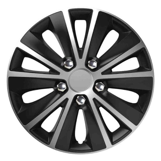 Versaco Rapide nc cap 15" silver&black (črna in srebrna) s kromiranimi vijaki