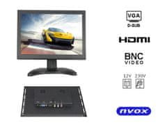 slomart Monitor z odprtim okvirjem led 8 inch vga hdmi av bnc 12v 230v