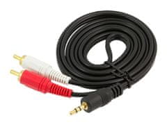 slomart AK233 Jack kabel 3.5mm-2xRCA cinch 1.5m