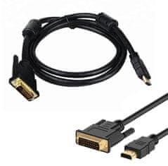 slomart HD8 19pin-dvi hdmi kabel 2m zlati