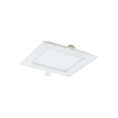 slomart AKMAN LED 12W, downlight, vgradna, kvadratna, 780lm, 3000K, bela, vgrajen LED napajalnik