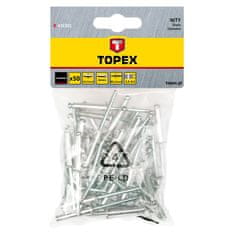 Topex Aluminijaste zakovice 3,2 x 8 mm, 50 kom.