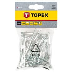 Topex Aluminijaste zakovice 4,8 x 28 mm, 50 kom.