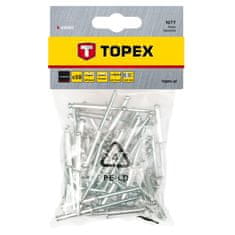 Topex Aluminijaste zakovice 4,0 x 8 mm, 50 kos.