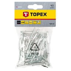 Topex Aluminijaste zakovice 4,8 x 12,5 mm, 50 kom.