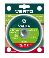 Verto Diamantni disk 125 x 22,2 mm, poln