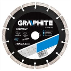 Graphite Diamantni disk 180 x 22,2 mm, segmentiran