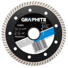 Graphite Diamantni disk 115 x 22,2 mm, turbo super tanek