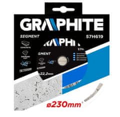 Graphite Diamantni disk 230 x 22,2 mm, segmentiran