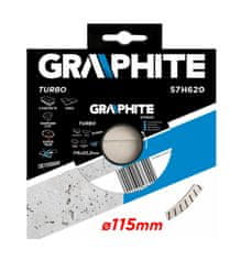 Graphite Diamantni disk 115 x 22,2 mm, turbo super tanek