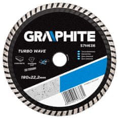 Graphite Diamantni disk 180 x 22,2 mm, turbo val