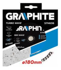 Graphite Diamantni disk 180 x 22,2 mm, turbo val