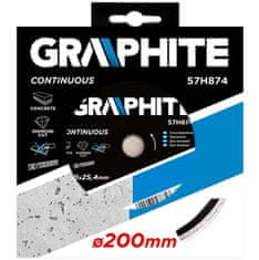 Graphite Diamantni disk 200 x 25,4 mm, poln