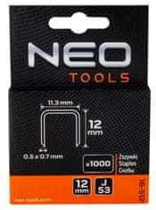 NEO Sponke tipa J, 12 mm, 1000 kos.