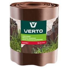 Verto Obrobe za trato 15 cm x 9 m, rjave barve