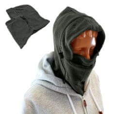 slomart BQ42B Balaclava maska iz flisa 3v1 siva