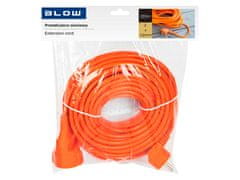 Blow 98-058# PR-160 napajalni podaljšek 1-vtičnica brez ozemljitve 20m oranžna (2x1,5 mm)