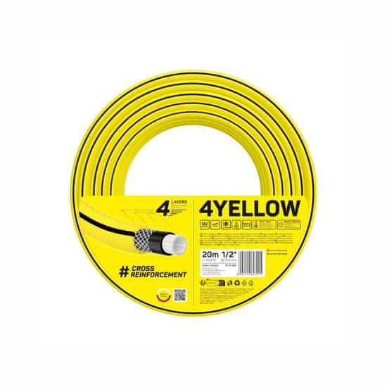 Cellfast Cellfast 4YELLOW vrtna cev 1/2" 20m