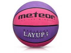 Košarkarska žoga MTR LAYUP vel. 3 roza-vijolična D-362
