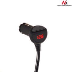 Maclean Razdelilnik vtičnic za avtomobilski vžigalnik Maclean, voltmeter, 3 vtičnice za vžigalnik, 4xUSB, 4,8A, max 120W, črn, gumiran