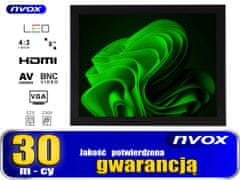 slomart Monitor z odprtim okvirjem led 8 inch vga hdmi av bnc 12v 230v