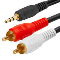 slomart AK233 Jack kabel 3.5mm-2xRCA cinch 1.5m