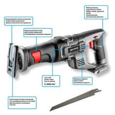 Graphite Akumulatorska sabljasta žaga Energy+ 18V, Li-Ion, brez baterije