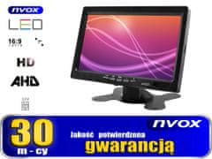 slomart 7-palčni AHD LCD avtomobilski monitor za vzvratno vožnjo in spremljanje s podporo za 1 kamero 12v 24v