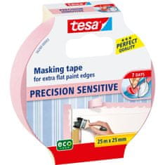 Tesa Precizni slikarski trak za notranje prostore, 7 dni, 25 m: 25 mm, roza [naročilo: h5626003]