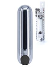 Ero Vibrator-Strong Bullet Vibrator Silver/Black USB 10 funkcij