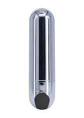 Ero Vibrator-Strong Bullet Vibrator Silver/Black USB 10 funkcij